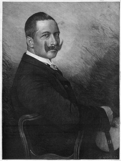 Retrato del emperador Guillermo II (1859-1941) (Kaiser Wilhelm II emperador alemán y rey de Prusia) 1899 de Unknown artist