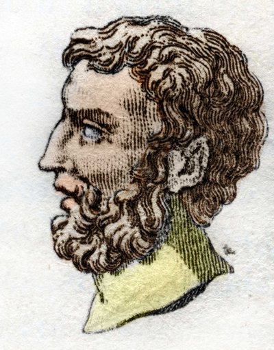 Retrato de Epaminondas general y estadista beocio perteneciente al Partido Democrático (-418 - -362) de Unknown artist