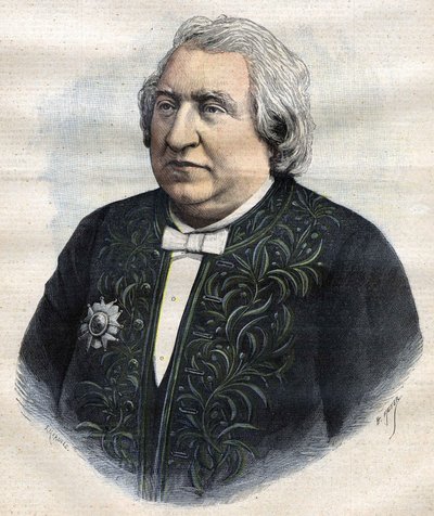 Retrato de Ernest Renan en traje de académico de Unknown artist