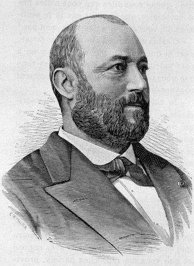 Retrato de Ernoul. Grabado de finales del siglo XIX en “Historia de Francia” de H. Martin de Unknown artist