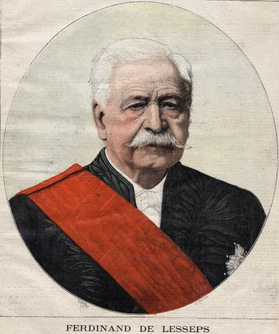 Retrato de Ferdinand de Lesseps (1805-1894), diplomático y administrador francés de Unknown artist