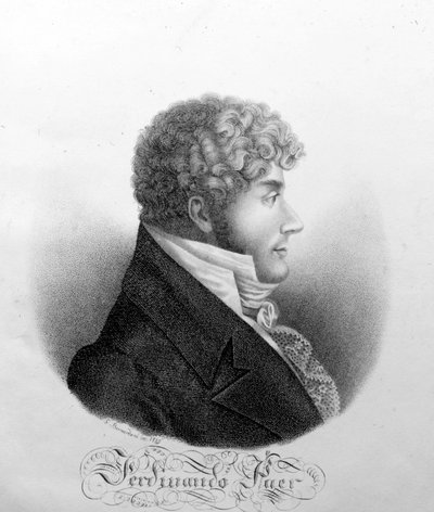 Retrato de Ferdinando Paer. Compositor italiano (1771-1839). de Unknown artist