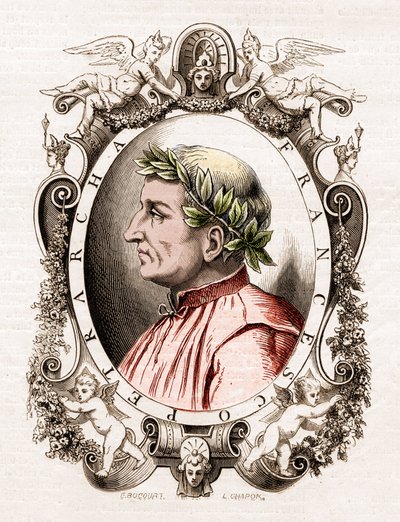 Retrato de Francesco Petrarca (1304-1374), poeta italiano de Unknown artist