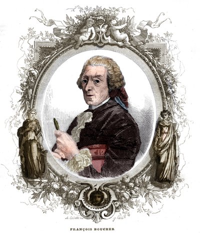 Retrato de François Boucher (1703-1770), pintor francés. de Unknown artist