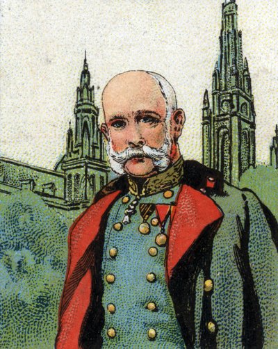 Retrato de Francisco José I (1830-1916) emperador de Austria. Cromolitografía. de Unknown artist