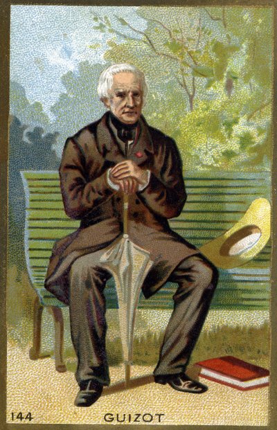 Retrato de François Guizot (1787 - 1874) político e historiador francés. Cromolitografía del siglo XIX de Unknown artist