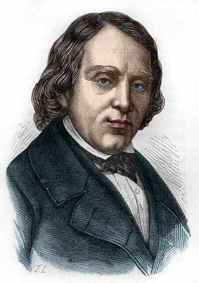 Retrato de François Vincent Raspail (1794-1878), biólogo, químico y político francés. de Unknown artist