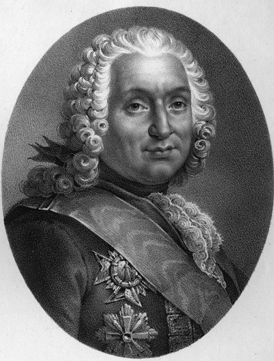 Retrato de François de Chevert (1695-1769). de Unknown artist