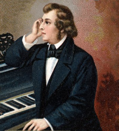 Retrato de Frédéric Chopin (1810-1849), compositor polaco de Unknown artist