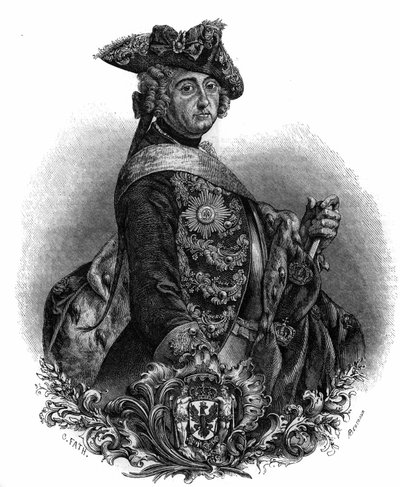 Retrato de Federico II (1712-1786), Rey de Prusia, conocido como Federico el Grande de Unknown artist