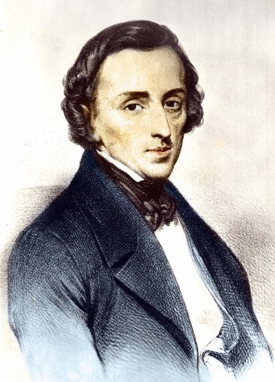 Retrato de Frédéric Chopin (1810-1849), compositor polaco de Unknown artist