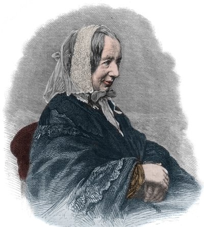 Retrato de Fredrika Bremer (1801-65) (grabado) escritora sueca y activista feminista de Unknown artist