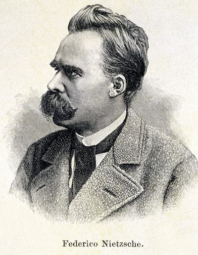Retrato de Friedrich Nietzsche (1833 - 1900) de Unknown artist