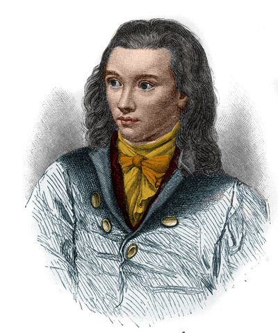Retrato de Friedrich von Hardenberg, conocido como Novalis (1772-1801), poeta alemán del movimiento romántico de Unknown artist