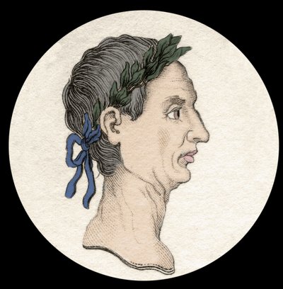 Retrato de Cayo Julio César (100-44 a.C.). de Unknown artist