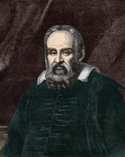 Retrato de Galileo Galilei, conocido como Galileo (1564-1642). Grabado del siglo XIX de Unknown artist