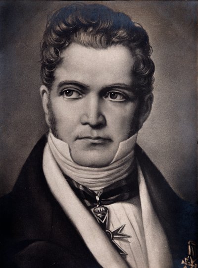 Retrato de Gaspare Spontini (grabado) de Unknown artist