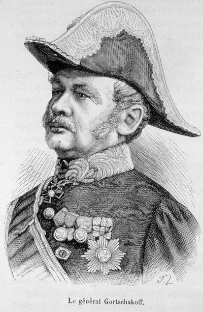 Retrato del General Gortschakoff de Unknown artist