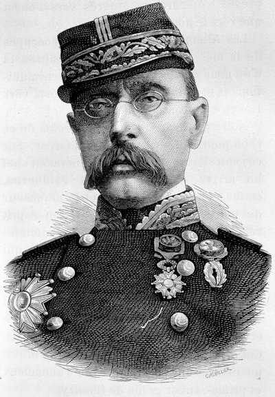 Retrato del General Louis Faidherbe, colonizador francés (1818 - 1889). Grabado del siglo XIX. de Unknown artist