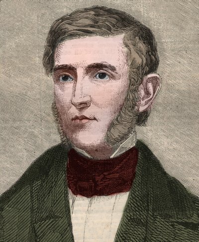 Retrato de George Bancroft (1800-1891), historiador y político estadounidense. Grabado en “The Illustrated London News” del 23 de enero de 1858. de Unknown artist