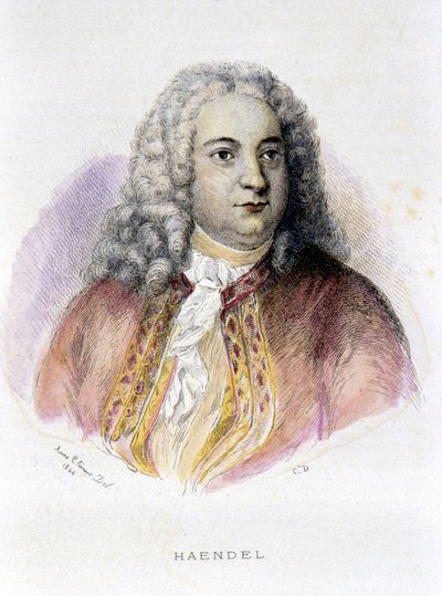 Retrato de George Frederick Handel de Unknown artist