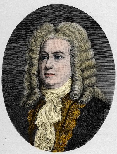 Retrato de George Frederick Handel (Georg Friedrich Handel) de Unknown artist