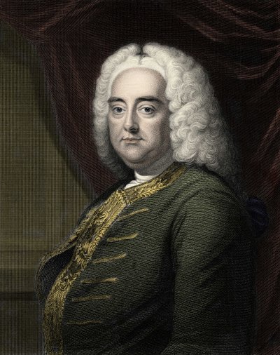 Retrato de George Frederick Handel (Georg Friedrich Handel) de Unknown artist