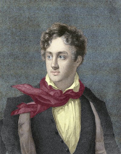 Retrato de George Gordon Noel, 6º Barón Byron, Lord Byron (1788-1824) de Unknown artist