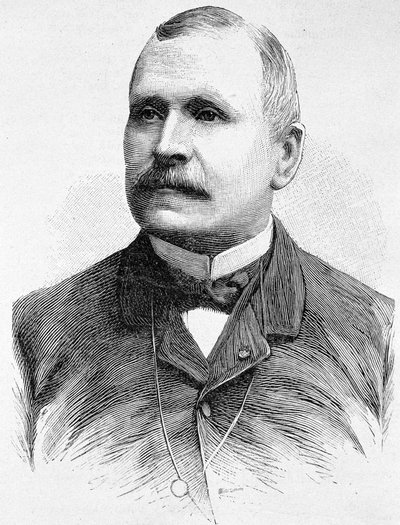 Retrato de Georges Boulanger (1837 - 1891). Grabado de finales del siglo XIX en “Historia de Francia” de H. Martin. de Unknown artist