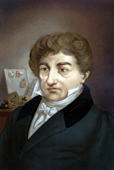 Retrato de Georges Cuvier (1764-1832) de “La Ciencia y sus Hombres” por Louis Figuier. Barcelona 1881 de Unknown artist