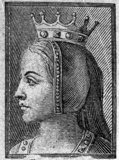 Retrato de Gerberge de Sajonia (ca. 913-968 o 969), Reina de Francia, esposa de Luis IV de Ultramar de Unknown artist