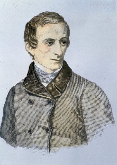 Retrato de Giacomo Leopardi (1798 - 1837) de Unknown artist