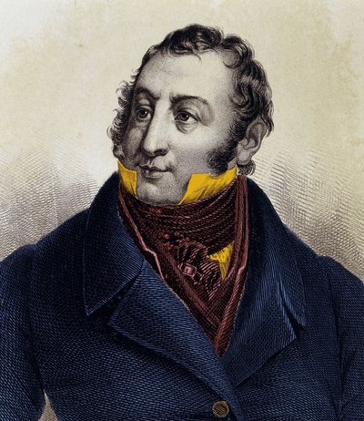Retrato de Gioacchino Rossini (1792-1868) (grabado) de Unknown artist