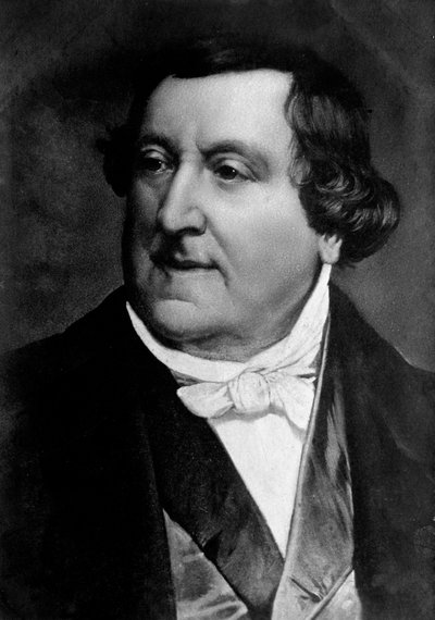 Retrato de Gioacchino Rossini (grabado) de Unknown artist