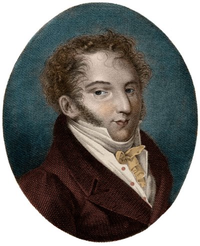 Retrato de Gioachino Rossini (1792-1868), compositor italiano de Unknown artist