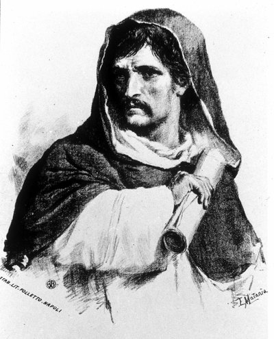 Retrato de Giordano Bruno (1548 - 1600). de Unknown artist