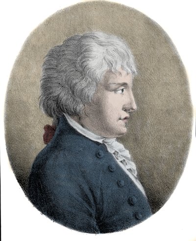 Retrato de Giovanni Battista Pergolesi (1710-1736), compositor italiano. Grabado del siglo XIX de Unknown artist