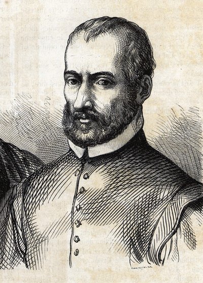 Retrato de Giovanni Pierluigi da Palestrina (1525-1594), compositor italiano. de Unknown artist