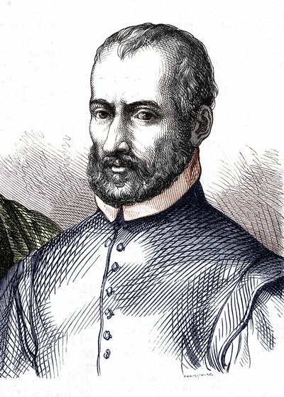 Retrato de Giovanni Pierluigi da Palestrina (1525 - 1594), compositor italiano de Unknown artist