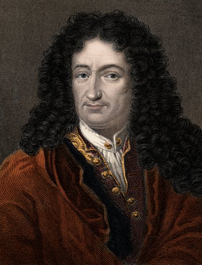 Retrato de Gottfried Wilhelm Leibniz (1646-1716) filósofo y matemático alemán de Unknown artist