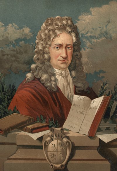 Retrato de Gottfried Wilhelm Leibniz (1646 - 1716) de “La Ciencia y sus Hombres” por Louis Figuier. Barcelona 1881 de Unknown artist
