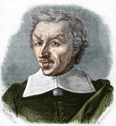 Retrato de Gui (Guy) Patin. Médico y escritor francés (1601-1672). Grabado de 1866. de Unknown artist