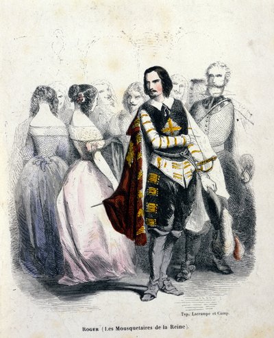 Retrato de Gustave Roger (1815 - 1879), tenor francés, en 