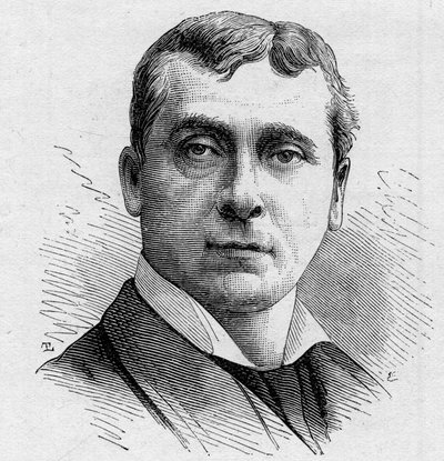 Retrato de Gustave Worms (n. 1836), comediante francés, miembro de la Comédie Française de 1858 a 1900. Grabado en "Le Monde Illustré" n°1168 del 16 de agosto de 1879 de Unknown artist