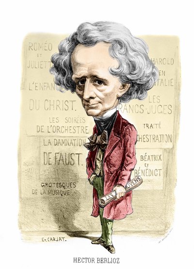 Retrato de Hector Berlioz por Carjat. de Unknown artist