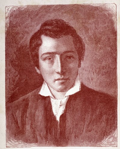 Retrato de Heinrich Heine, escritor alemán - grabado de Unknown artist