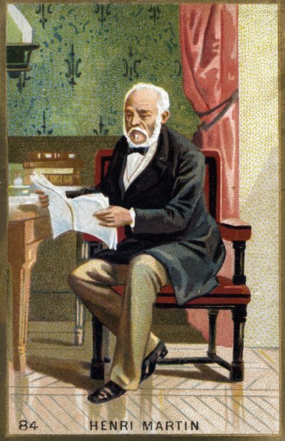 Retrato de Henri Martin. Cromolitografía del siglo XIX de Unknown artist
