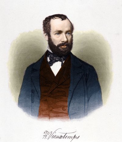 Retrato de Henri Vieuxtemps (1820-1881), director y compositor belga de Unknown artist