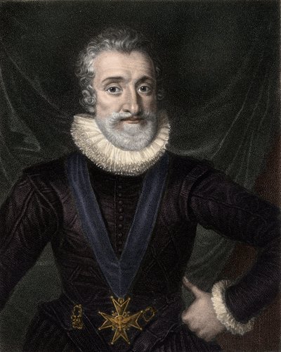 Retrato de Enrique IV (1553-1610), Rey de Francia, con el collar de la insignia de la Orden del Espíritu Santo de Unknown artist