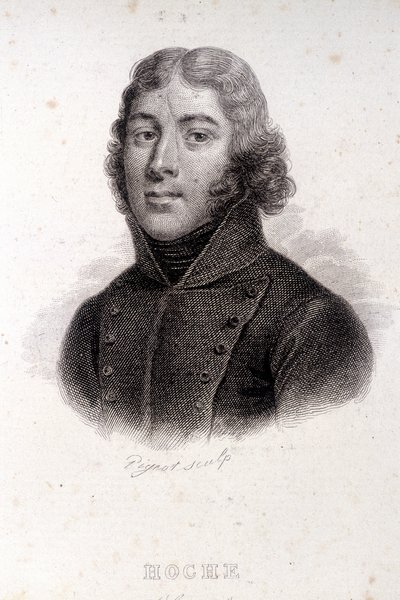 Retrato de Hoche, grabado del siglo XIX de Unknown artist